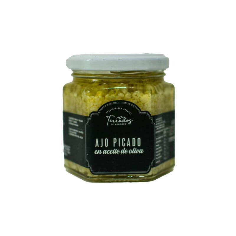 Ajos picados en aceite de oliva - Terruños Mendoza