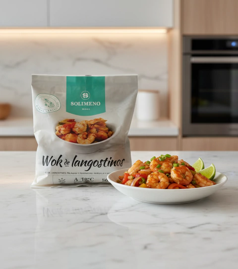 Wok de Langostinos x500grs -SOLIMENO-