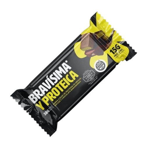 Barra Proteica de Datiles y Chocolate Semiamargo x 58g - Bravisima
