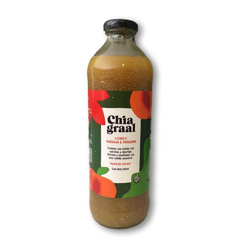 [337] Jugo Durazno, Naranja & Chia 910ml - Chia Graal
