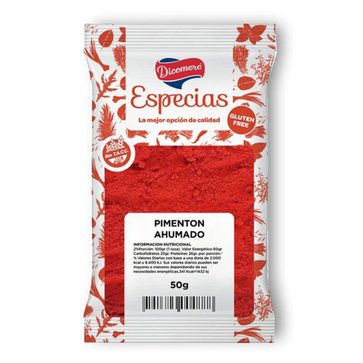 [536] Pimentón ahumado 50g SIN TACC - Dicomere