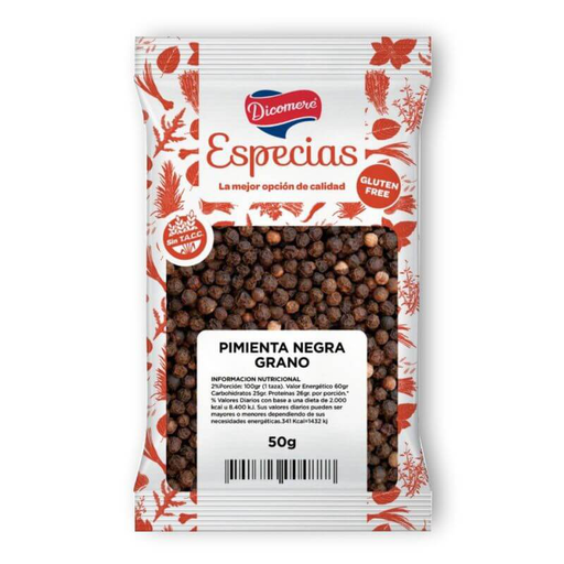 [539] Pimienta negra en grano SIN TACC 30g - Dicomere