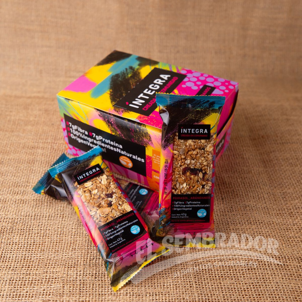 Barra girasol y arándanos 42g - INTEGRA