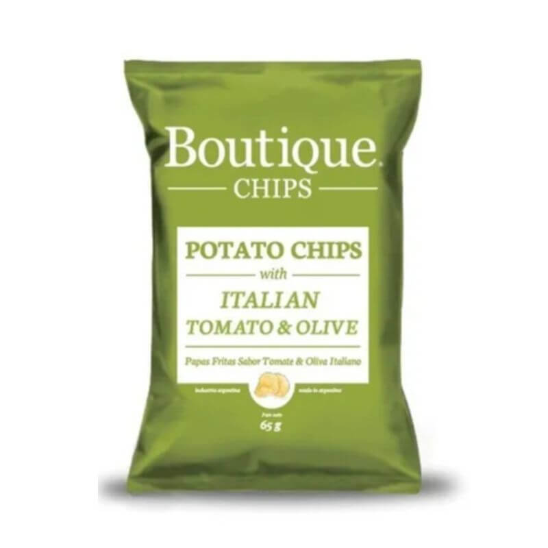 Chips Papas Tomate & Oliva Italiano 65g SIN TACC - BOUTIQUE CHIPS