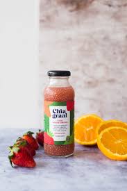 Jugo de frutilla, naranja y chia 250ml - Chia Graal