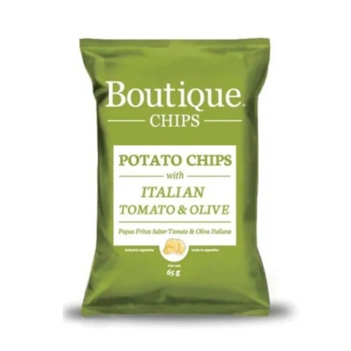 [829] Chips Papas Tomate & Oliva Italiano 65g SIN TACC - BOUTIQUE CHIPS